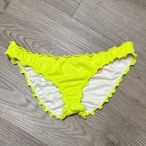 Victoria's Secret Lime Ruffle Bikini Bottoms